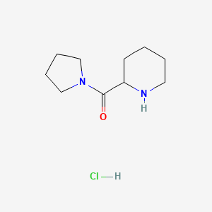 molecular formula C10H19ClN2O B1334618 2-Piperidinyl(1-pyrrolidinyl)methanone hydrochloride CAS No. 690634-81-2