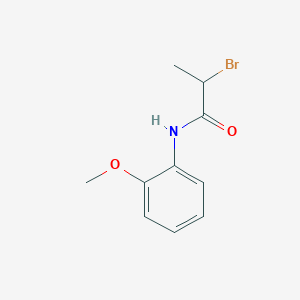 molecular formula C10H12BrNO2 B1334625 2-bromo-N-(2-methoxyphenyl)propanamide CAS No. 3351-93-7