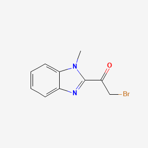 molecular formula C10H9BrN2O B1334627 2-bromo-1-(1-methyl-1H-benzimidazol-2-yl)-1-ethanone CAS No. 56653-43-1