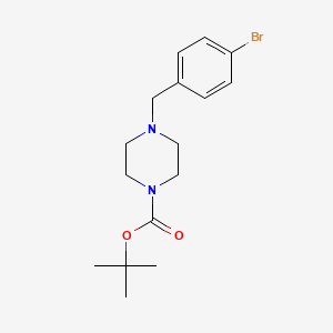 molecular formula C16H23BrN2O2 B1334636 tert-Butyl 4-(4-bromobenzyl)piperazine-1-carboxylate CAS No. 844891-10-7