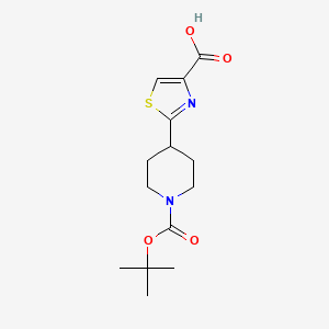 2-(1-(tert-Butoxycarbonyl)piperidin-4-yl)thiazole-4-carboxylic acid