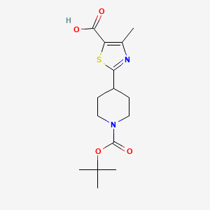 2-[1-(tert-Butoxycarbonyl)piperidin-4-yl]-4-methyl-1,3-thiazole-5-carboxylic acid