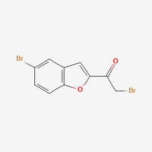 2-Bromo-1-(5-bromo-1-benzofuran-2-yl)-1-ethanone