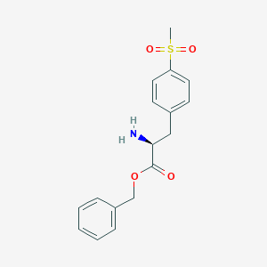 molecular formula C17H19NO4S B13346425 Benzyl (S)-2-amino-3-(4-(methylsulfonyl)phenyl)propanoate CAS No. 1865726-28-8