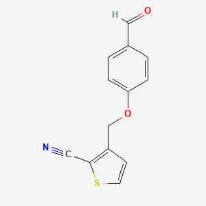 3-[(4-Formylphenoxy)methyl]thiophene-2-carbonitrile