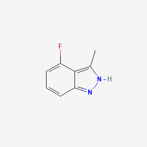 molecular formula C8H7FN2 B1334669 4-Fluoro-3-methyl-1H-indazole CAS No. 662146-05-6