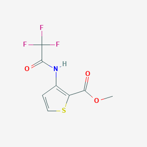 molecular formula C8H6F3NO3S B1334671 Methyl 3-(2,2,2-trifluoroacetamido)thiophene-2-carboxylate CAS No. 79128-68-0