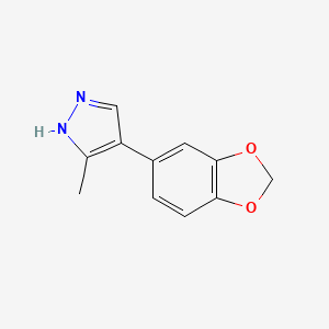 4-(1,3-benzodioxol-5-yl)-3-methyl-1H-pyrazole