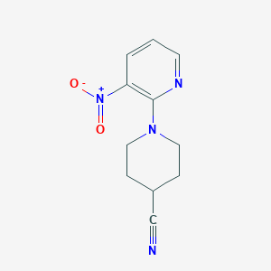 1-(3-Nitropyridin-2-yl)piperidine-4-carbonitrile