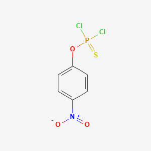 molecular formula C6H4Cl2NO3PS B1334678 (4-Nitrophenoxy)phosphonothioyl dichloride CAS No. 4225-51-8