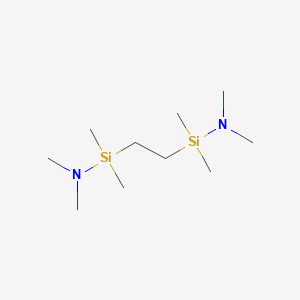 molecular formula C10H28N2Si2 B1334683 1,2-Bis[(dimethylamino)dimethylsilyl]ethane CAS No. 91166-50-6