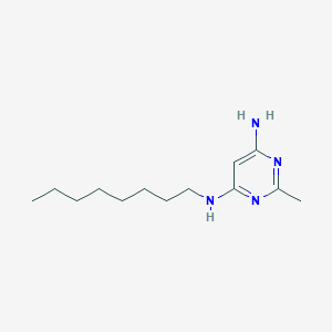 molecular formula C13H24N4 B13346917 2-methyl-N4-octylpyrimidine-4,6-diamine 