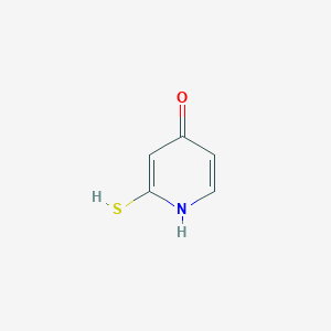 molecular formula C5H5NOS B13346927 4-Hydroxypyridine-2(1H)-thione 