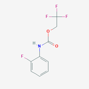 molecular formula C9H7F4NO2 B1334698 2,2,2-trifluoroethyl N-(2-fluorophenyl)carbamate CAS No. 200876-83-1