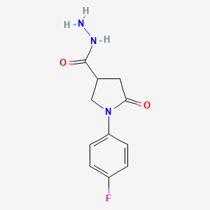 1-(4-Fluorophenyl)-5-oxopyrrolidine-3-carbohydrazide