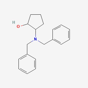 molecular formula C19H23NO B13347062 2-(Dibenzylamino)cyclopentanol 