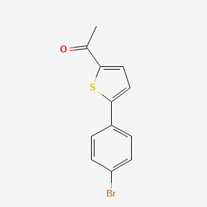 molecular formula C12H9BrOS B1334714 1-[5-(4-Bromophenyl)thiophen-2-yl]ethan-1-one CAS No. 51335-89-8