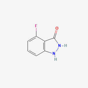 molecular formula C7H5FN2O B1334724 4-fluoro-1H-indazol-3-ol CAS No. 683748-50-7