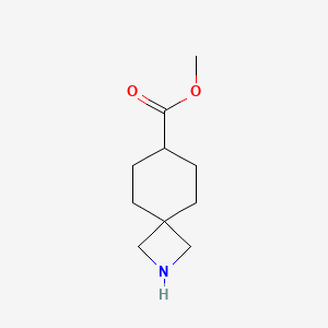 molecular formula C10H17NO2 B13347253 Methyl 2-azaspiro[3.5]nonane-7-carboxylate 