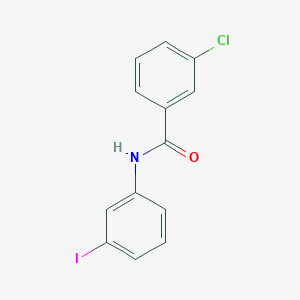 molecular formula C13H9ClINO B13347262 3-chloro-N-(3-iodophenyl)benzamide 