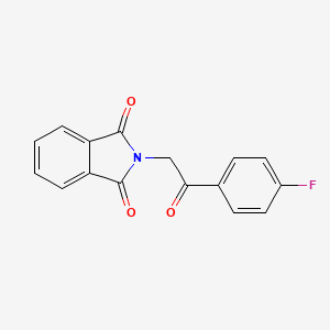 molecular formula C16H10FNO3 B1334727 2-[2-(4-fluorophenyl)-2-oxoethyl]-1H-isoindole-1,3(2H)-dione CAS No. 82585-50-0