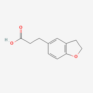 molecular formula C11H12O3 B1334728 2,3-Dihydro-1-benzofuran-5-propanoic acid CAS No. 215057-28-6