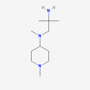 molecular formula C11H25N3 B13347391 N1,2-Dimethyl-N1-(1-methylpiperidin-4-yl)propane-1,2-diamine 