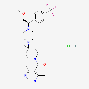 molecular formula C28H39ClF3N5O2 B13347457 Vicriviroc hydrochloride CAS No. 541503-48-4