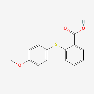 2-(4-Methoxyphenyl)sulfanylbenzoic acid