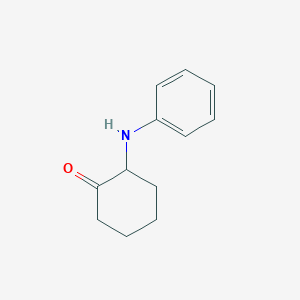 molecular formula C12H15NO B1334754 2-Anilinocyclohexanone CAS No. 4504-43-2