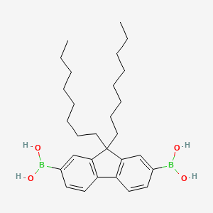 molecular formula C29H44B2O4 B1334777 9,9-Dioctylfluorene-2,7-diboronic acid CAS No. 258865-48-4