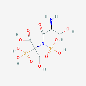 molecular formula C₆H₁₄N₂O₁₁P₂ B133479 Phosphoseryl Phosphoserine CAS No. 1492-21-3