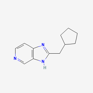 molecular formula C12H15N3 B13347950 2-(cyclopentylmethyl)-3H-imidazo[4,5-c]pyridine 