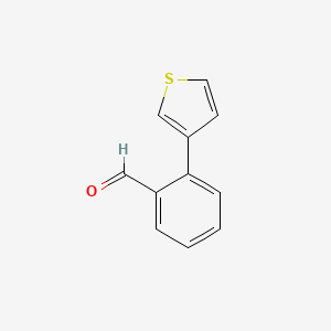 molecular formula C11H8OS B1334803 2-(Thiophen-3-yl)benzaldehyde CAS No. 99902-03-1