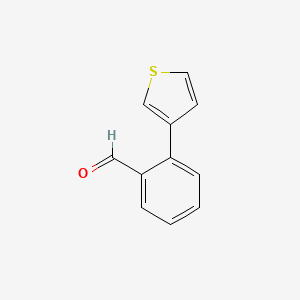 molecular formula C11H8OS B1334803 2-(3-Thienyl)benzaldehyde CAS No. 99902-03-1