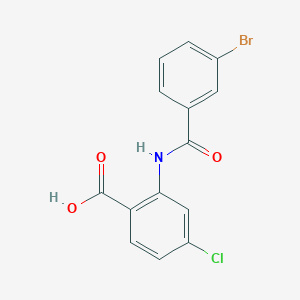 molecular formula C14H9BrClNO3 B1334809 2-[(3-溴苯甲酰)氨基]-4-氯苯甲酸 CAS No. 827325-60-0