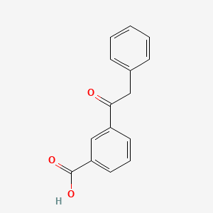 molecular formula C15H12O3 B1334816 3-(1-氧代-2-苯乙基)苯甲酸 CAS No. 423151-69-3