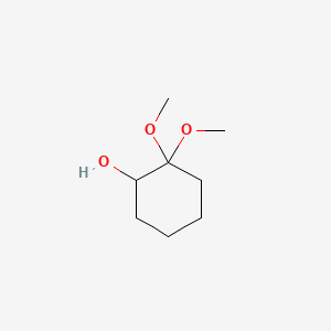 molecular formula C8H16O3 B1334826 2,2-二甲氧基环己醇 CAS No. 63703-34-4