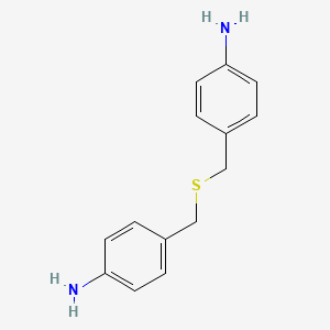 B1334832 (4-{[(4-Aminobenzyl)thio]methyl}phenyl)amine CAS No. 838-97-1