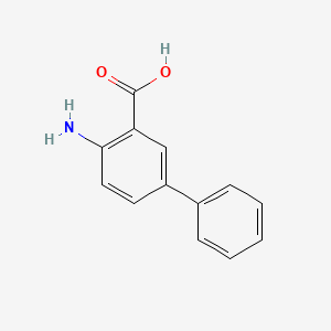 molecular formula C13H11NO2 B1334834 2-Amino-5-phenylbenzoic acid CAS No. 4445-40-3