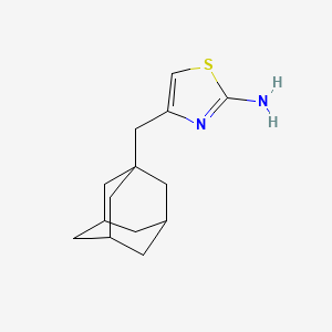 molecular formula C14H20N2S B1334845 4-Adamantan-1-ylmethyl-thiazol-2-ylamine CAS No. 28599-72-6