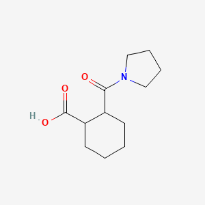 2-(Pyrrolidine-1-carbonyl)cyclohexane-1-carboxylic acid