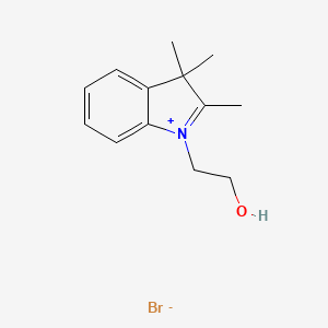 molecular formula C13H18BrNO B1334855 1-(2-Hydroxyethyl)-2,3,3-trimethyl-3H-indol-1-ium bromide CAS No. 29636-94-0