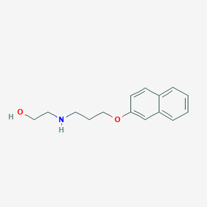 molecular formula C15H19NO2 B1334860 2-(3-Naphthalen-2-yloxypropylamino)ethanol CAS No. 418787-71-0