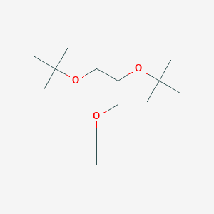 molecular formula C15H32O3 B13348610 1,2,3-Tri-tert-butoxypropane CAS No. 92867-55-5