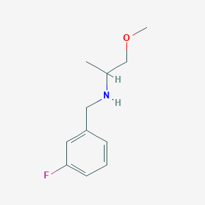 molecular formula C11H16FNO B1334862 N-(3-fluorobenzyl)-1-methoxypropan-2-amine CAS No. 355816-49-8