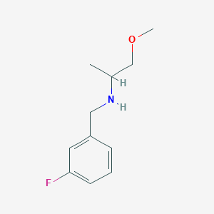 molecular formula C11H16FNO B1334862 N-[(3-fluorophenyl)methyl]-1-methoxypropan-2-amine CAS No. 355816-49-8