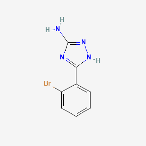 molecular formula C8H7BrN4 B1334865 5-(2-溴苯基)-4H-1,2,4-三唑-3-胺 CAS No. 59301-25-6