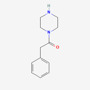 molecular formula C12H16N2O B1334877 2-Phenyl-1-(piperazin-1-yl)ethanone CAS No. 88372-33-2
