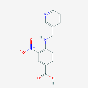 molecular formula C13H11N3O4 B1334888 3-Nitro-4-[(3-pyridinylmethyl)amino]benzoic acid CAS No. 384855-46-3